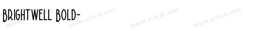 Brightwell Bold字体转换